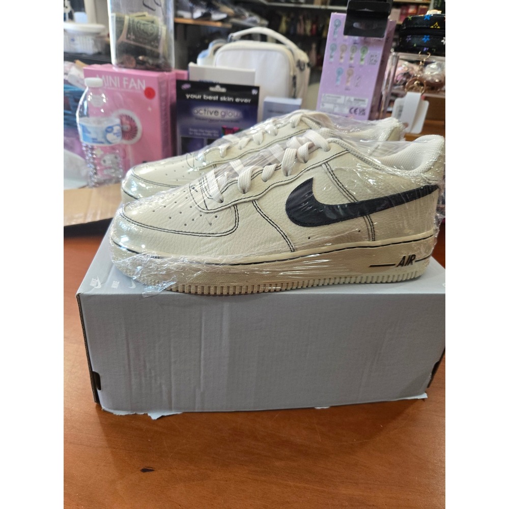 Nike Air Force 1 LV8 4 GS Light Khaki Black HJ4563-200 Size 6.5Y